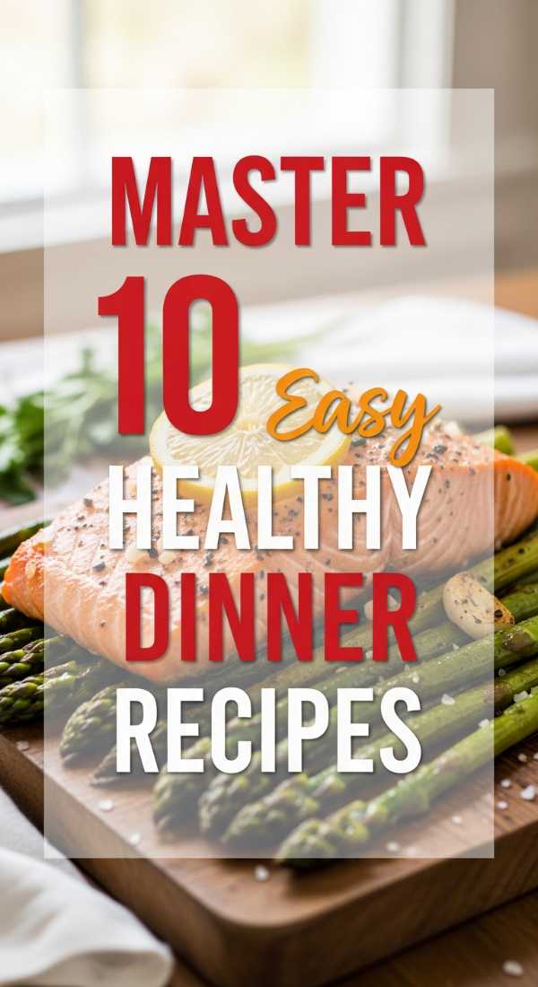 Master 10 Easy Healthy Dinner Recipes With Zero Stress 6a044af904410