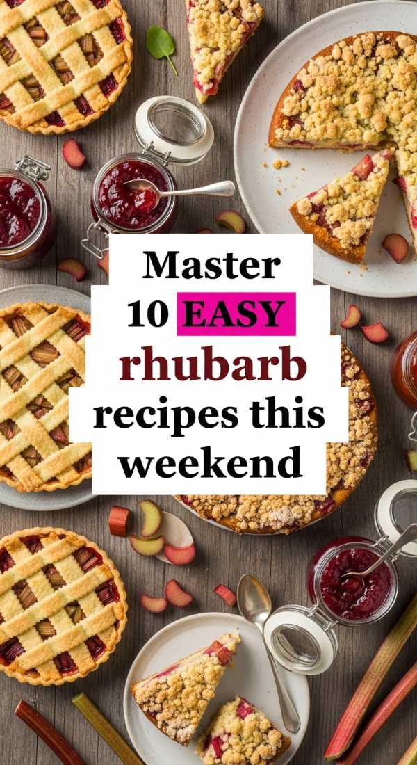 Master 10 Easy Rhubarb Recipes This Weekend 69fd8a97b0397