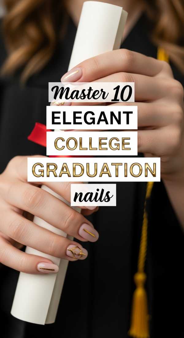Master 10 Elegant College Graduation Nails 6a059b24e334f