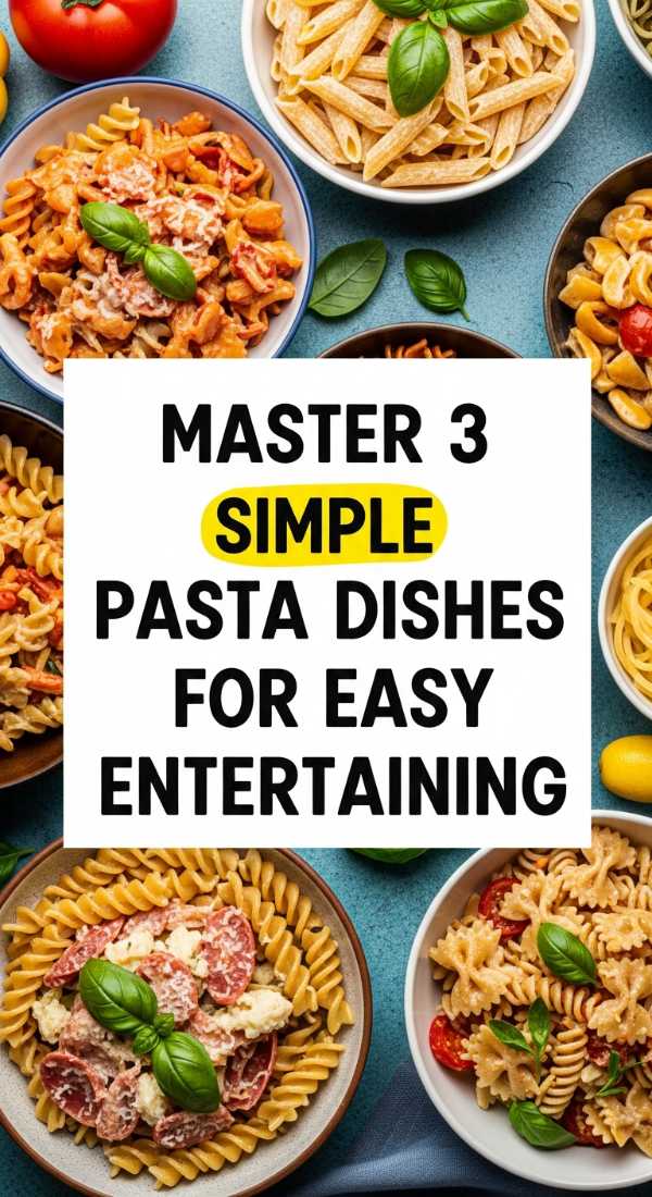 Master 3 Simple Pasta Dishes For Easy Entertaining 6a1098a169c0f