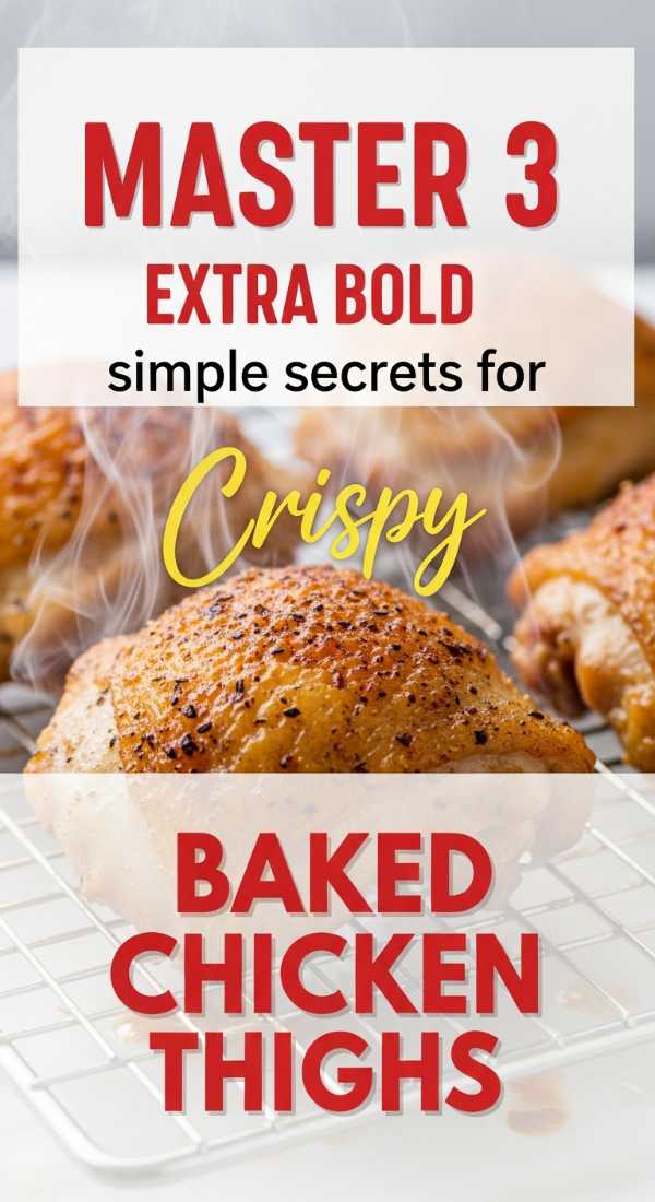 The Juiciest Chicken Ever: Mastering Thighs and Drumsticks Master 3 Simple Secrets For Crispy Baked Chicken Thighs 6a14965278e72
