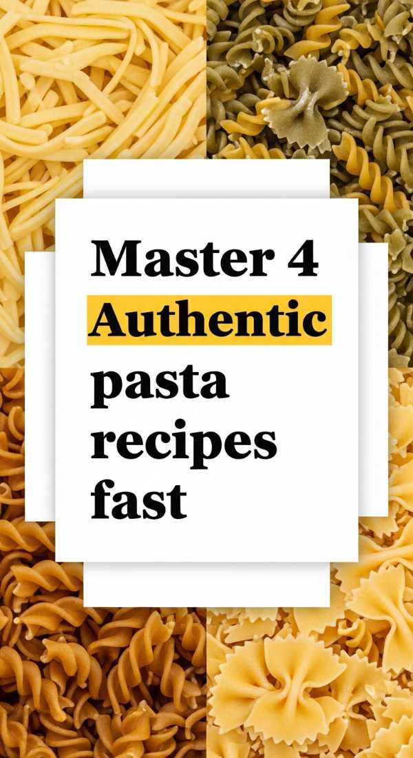 Master 4 Authentic Pasta Recipes Fast 6a10a0b7b11dd