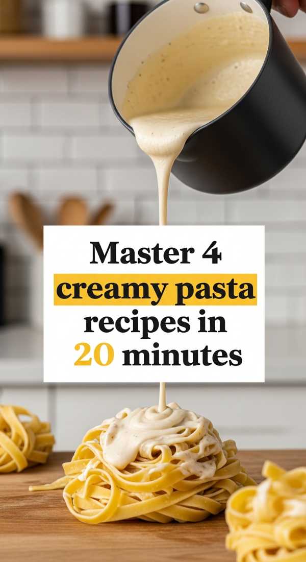 Master 4 Creamy Pasta Recipes In 20 Minutes 6a1098ae2aae9