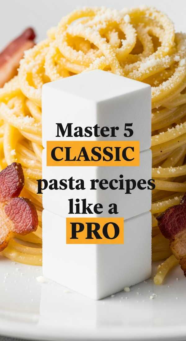 Pasta Perfection: The Only Recipes You’ll Ever Need Master 5 Classic Pasta Recipes Like A Pro 6a0416817748b