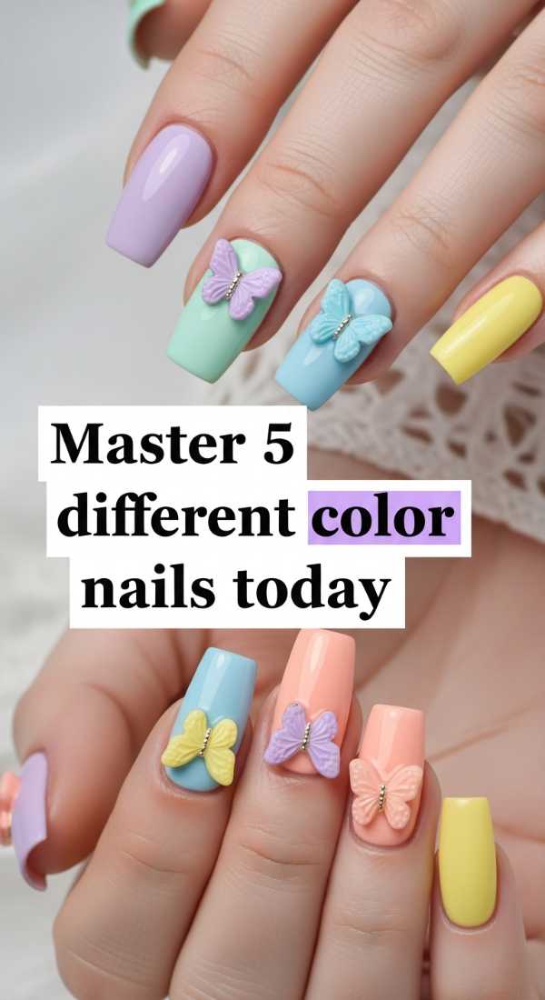 Master 5 Different Color Nails Today 6a0f0b9614547