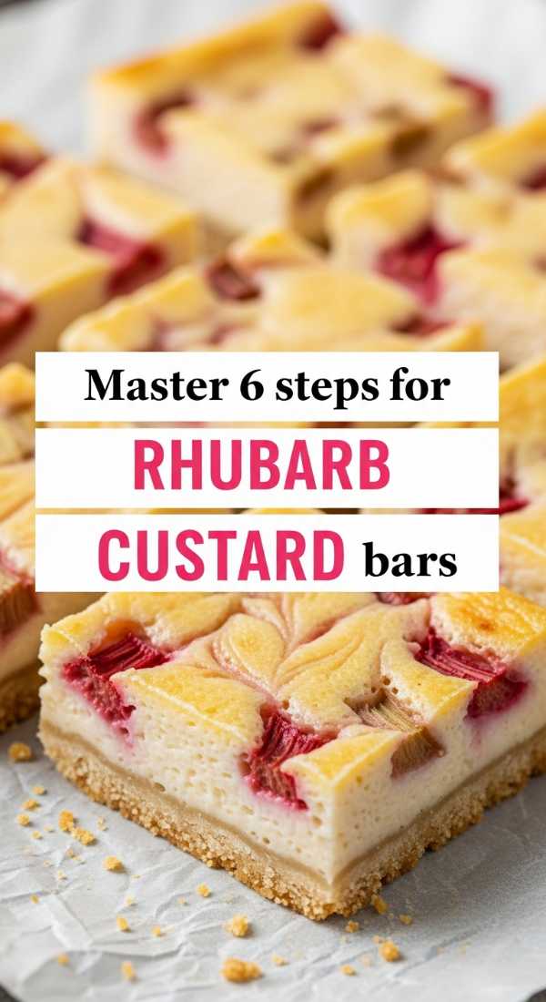 Master 6 Steps For Rhubarb Custard Bars 69fd8cbf0bcd5