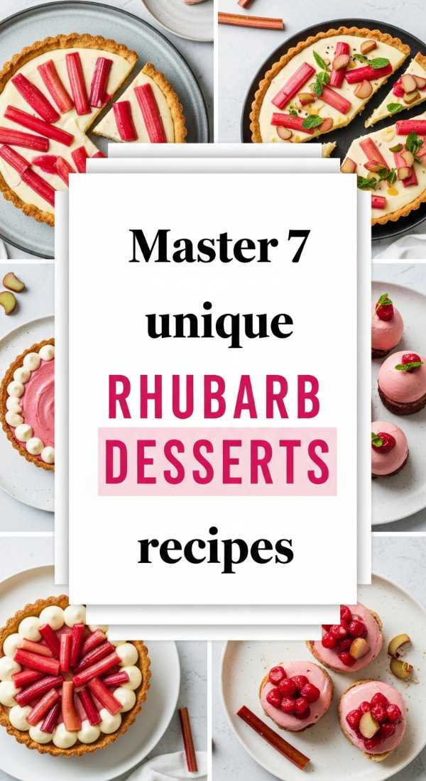 Sweet, Tart, and Totally Irresistible: The Ultimate Strawberry Rhubarb Collection Master 7 Unique Rhubarb Desserts Recipes 69fd8c9b699be
