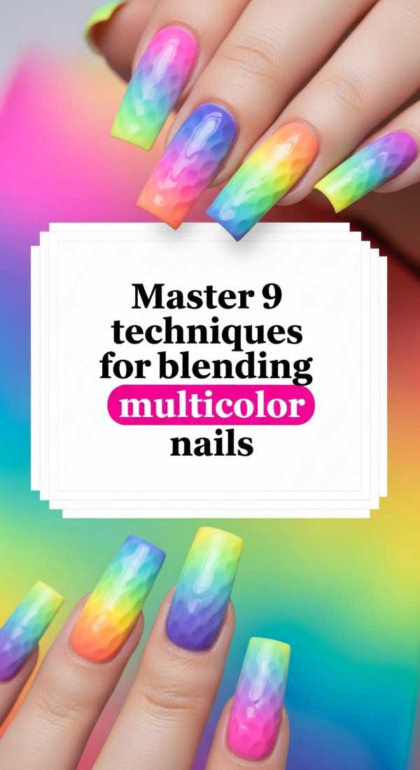 Master 9 Techniques For Blending Multicolor Nails 6a0f0b9e9f66a