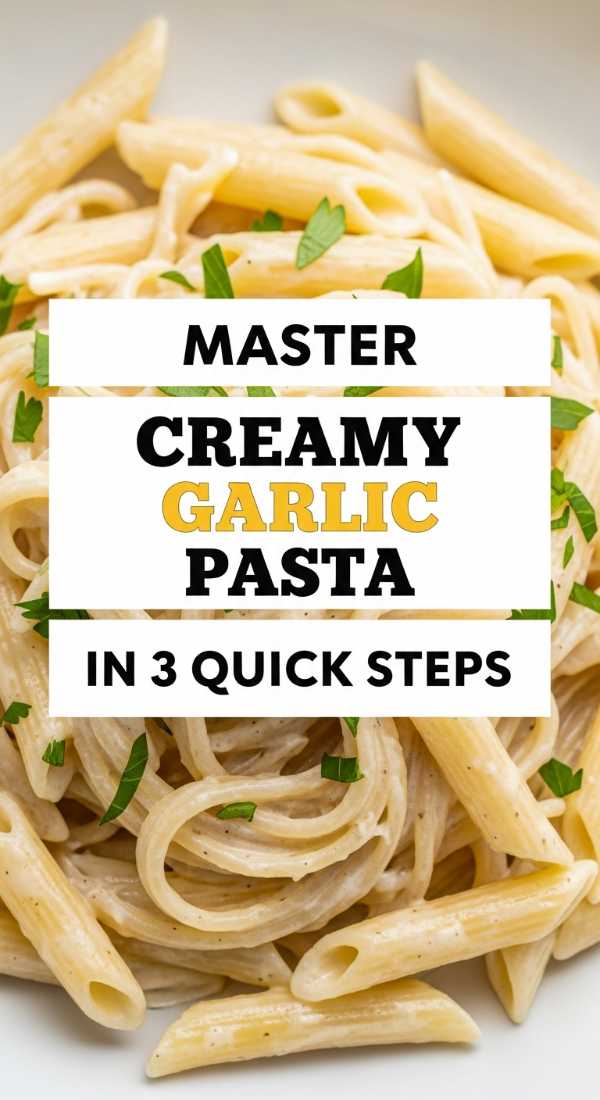 Master Creamy Garlic Pasta In 3 Quick Steps 6a109647c371c