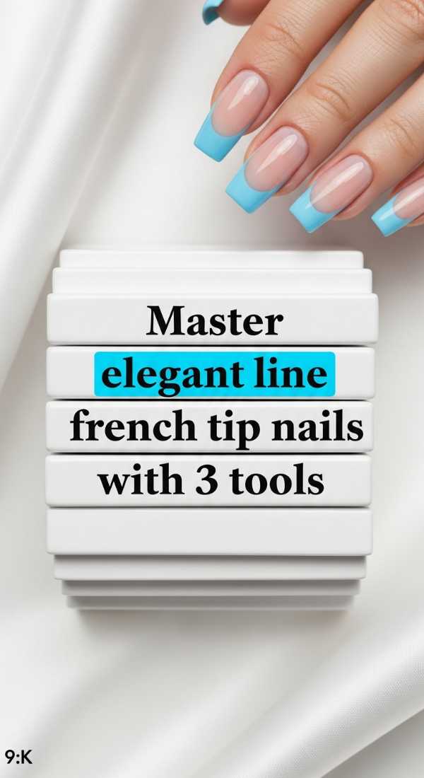 Master Elegant Line French Tip Nails With 3 Tools 6a1a997645e8e