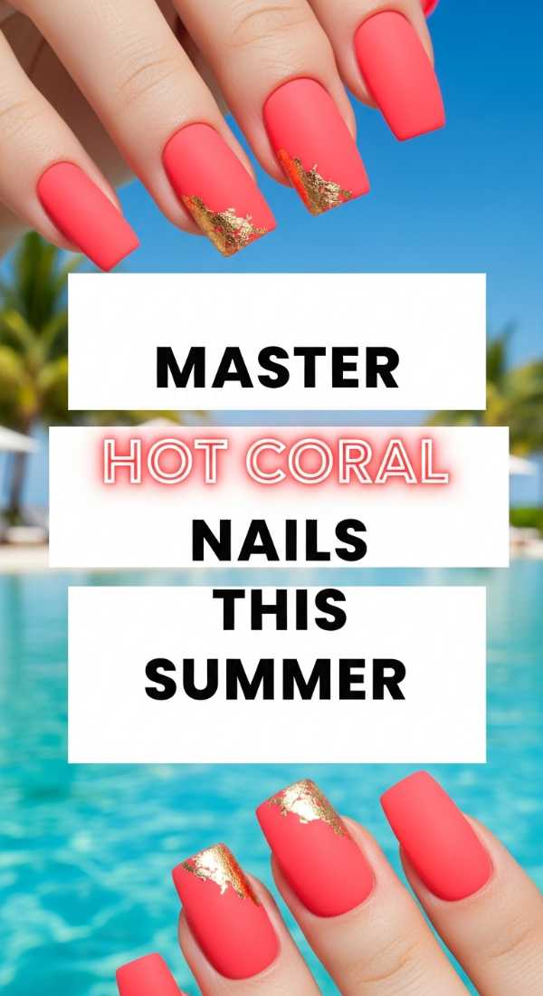 Master Hot Coral Nails This Summer 6a033135587fe