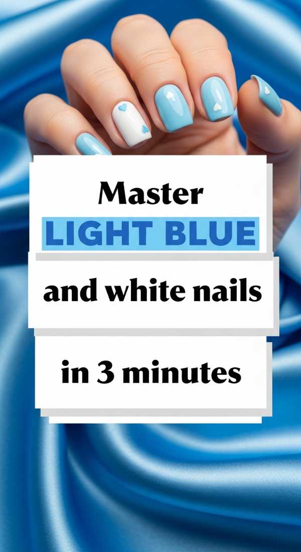 Master Light Blue And White Nails In 3 Minutes 69f4c1204dc05