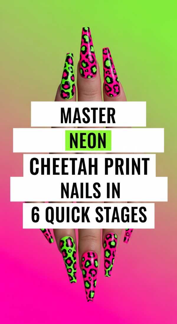 Master Neon Cheetah Print Nails In 6 Quick Stages 6a05a6f75a78d