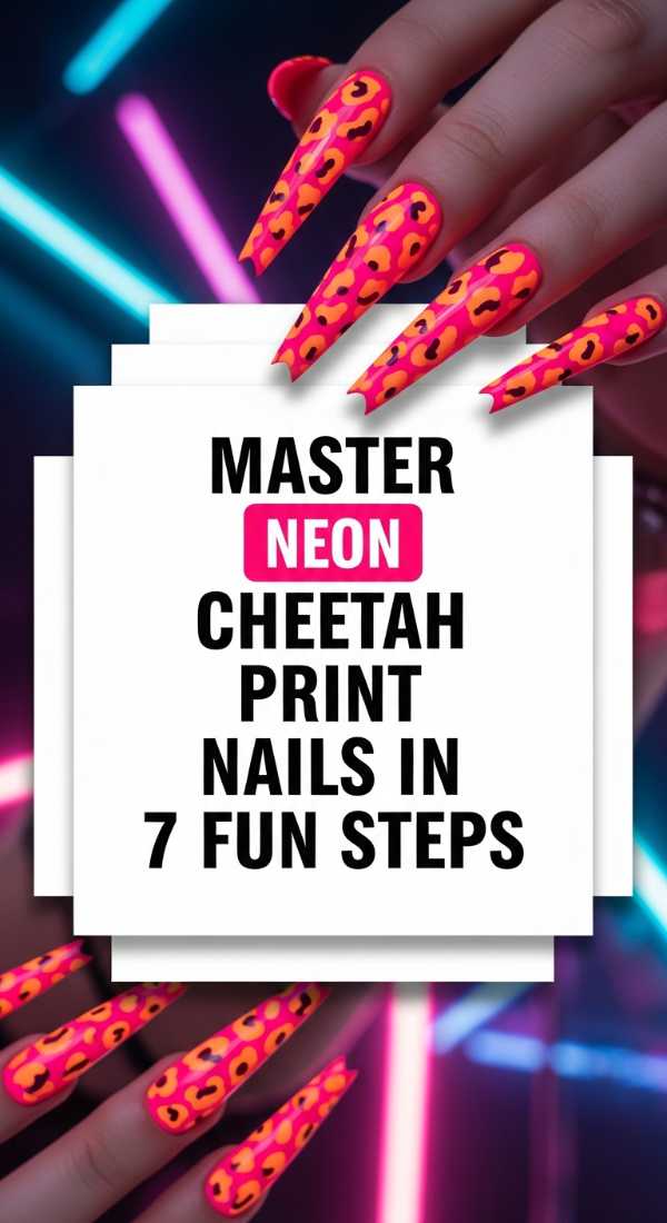 Master Neon Cheetah Print Nails In 7 Fun Steps 6a05999407338