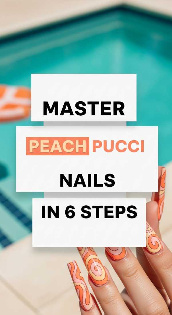 Master Peach Pucci Nails In 6 Steps 6a05a53601691