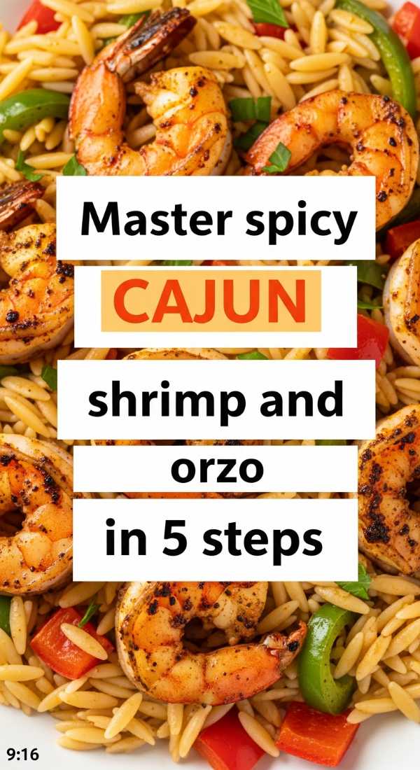 Master Spicy Cajun Shrimp And Orzo In 5 Steps 6a017db677333