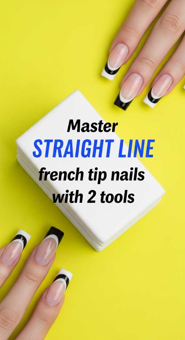The Penny-Pincher’s Guide to Million-Dollar Manicures Master Straight Line French Tip Nails With 2 Tools 6a1a985b48ced