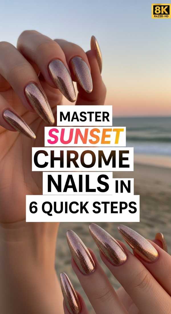 Master Sunset Chrome Nails In 6 Quick Steps 6a05a3d0517e8
