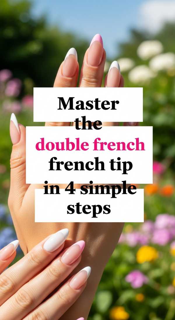 Beyond the White Stripe: 7 Edgy French Tip Variations for the Minimalist Muse Master The Double French Tip In 4 Simple Steps 6a1a98482631c