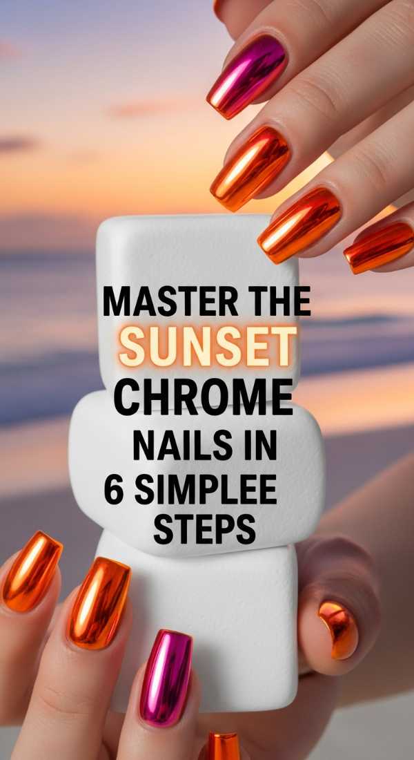 Master The Sunset Chrome Nails In 6 Simple Steps 6a059c9a1eaaa