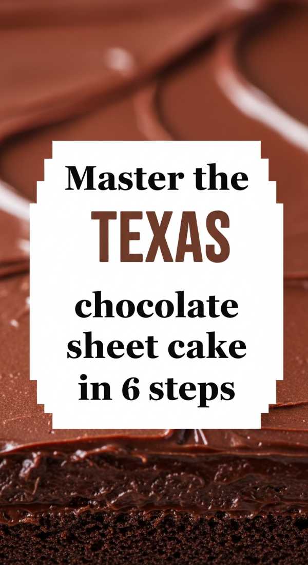 Master The Texas Chocolate Sheet Cake Recipe In 6 Steps 6a06e6d37254a