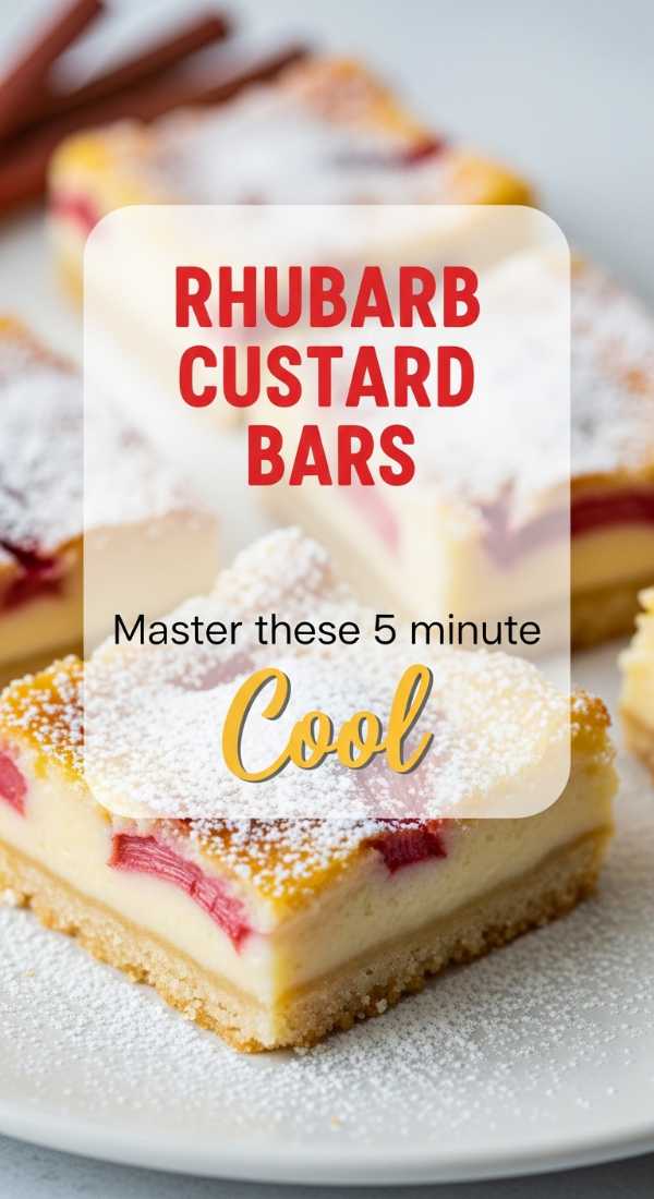Master These 5 Minute Rhubarb Custard Bars 69f71b115b958