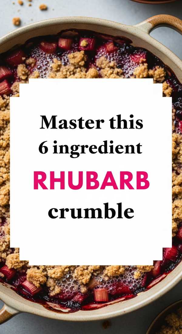 Master This 6 Ingredient Rhubarb Crumble 69fc1913019f3