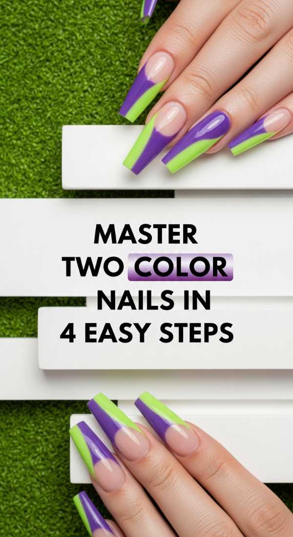 More is More: Master the Art of Maximalist Manicures Master Two Color Nails In 4 Easy Steps 6a0f114346230