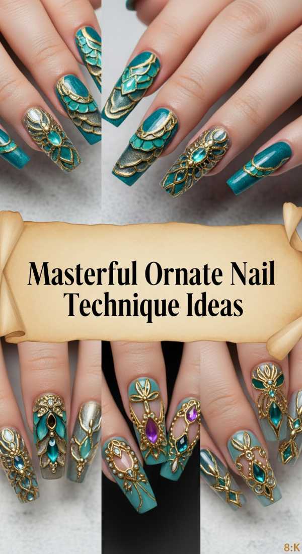 Masterful Ornate Nail Technique Ideas 6a085b6558291