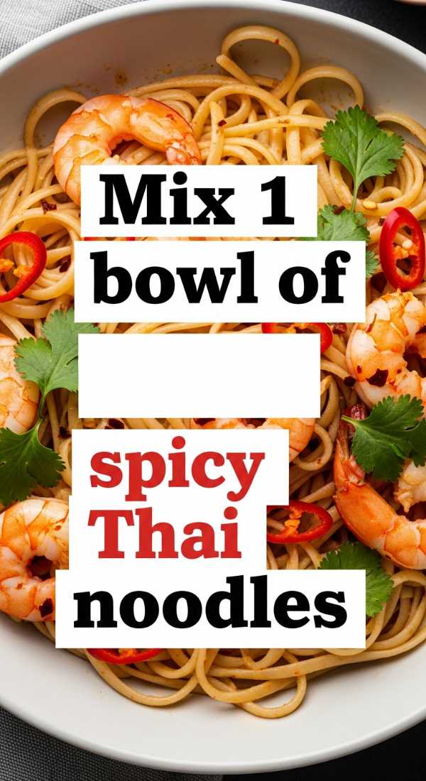 Carbs & Greens: The Ultimate Pasta and Salad Pairing Guide Mix 1 Bowl Of Spicy Thai Noodles 6a1097d418d12