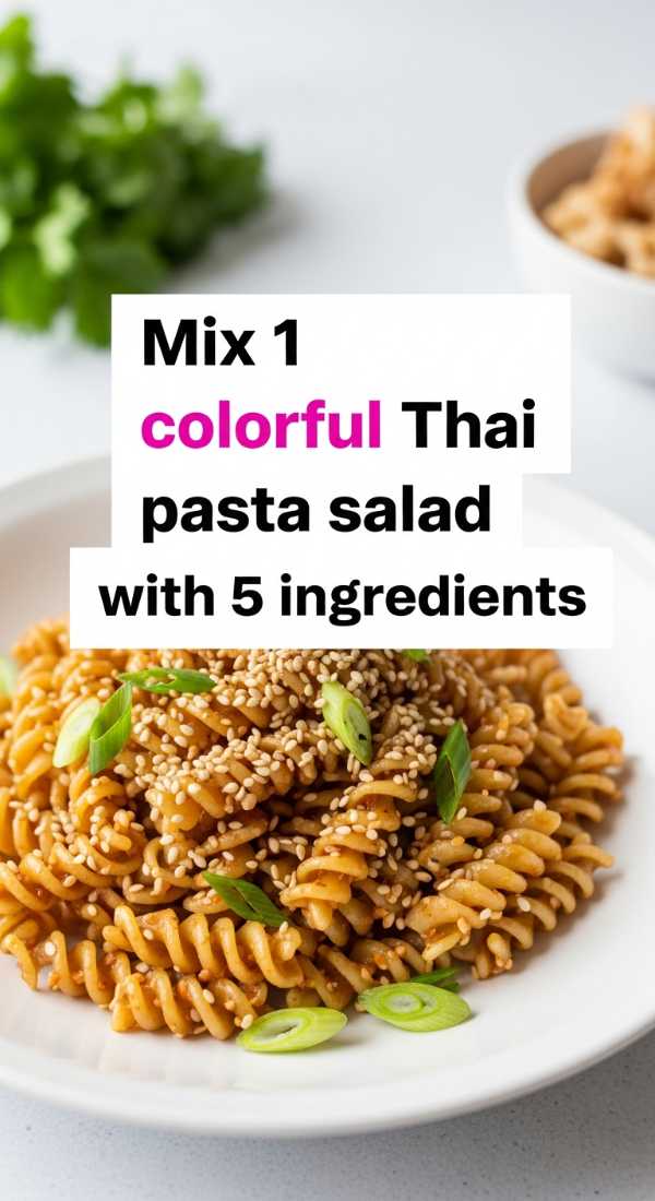 Mix 1 Colorful Thai Pasta Salad With 5 Ingredients 6a1097a38b501