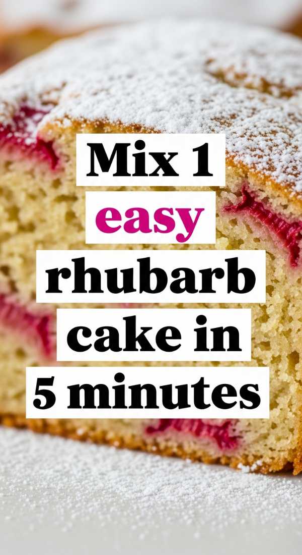 Mix 1 Easy Rhubarb Cake In 5 Minutes 69f5acd31a215