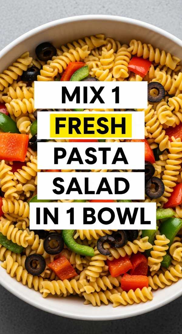 Mix 1 Fresh Pasta Salad In 1 Bowl 6a10a0d851958