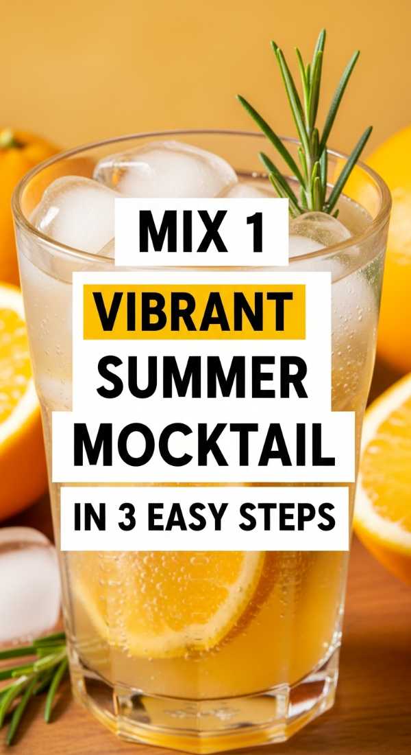 Beat the Heat: 25 Refreshing Recipes for Your Best Summer Ever Mix 1 Vibrant Summer Mocktail In 3 Easy Steps 6a06fe9f12278