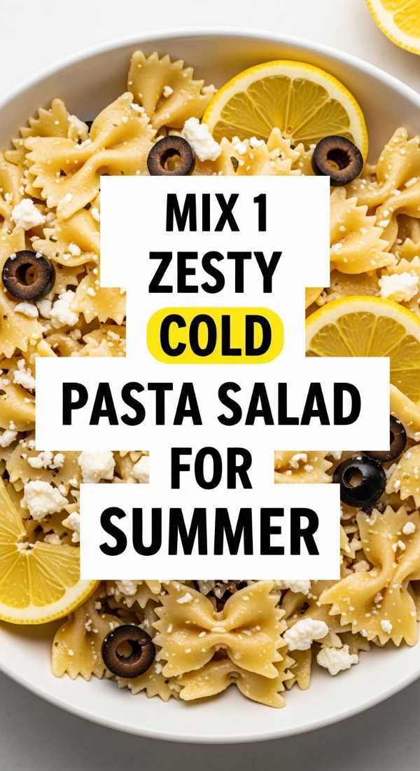 Spice Up Your Meal Prep: Refreshing Thai Pasta Dishes You'll Love Mix 1 Zesty Cold Pasta Salad For Summer 6a10a0c3d5e9f