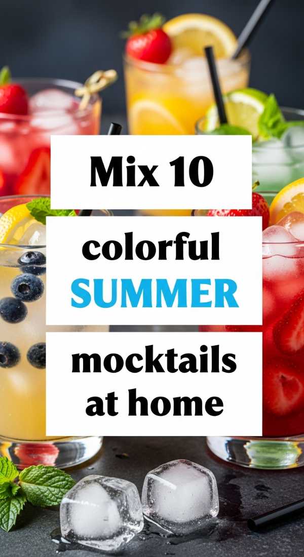 Taste the Sunshine: A Curated Collection of Summer’s Best Dishes Mix 10 Colorful Summer Mocktails At Home 6a06e6e0bea51