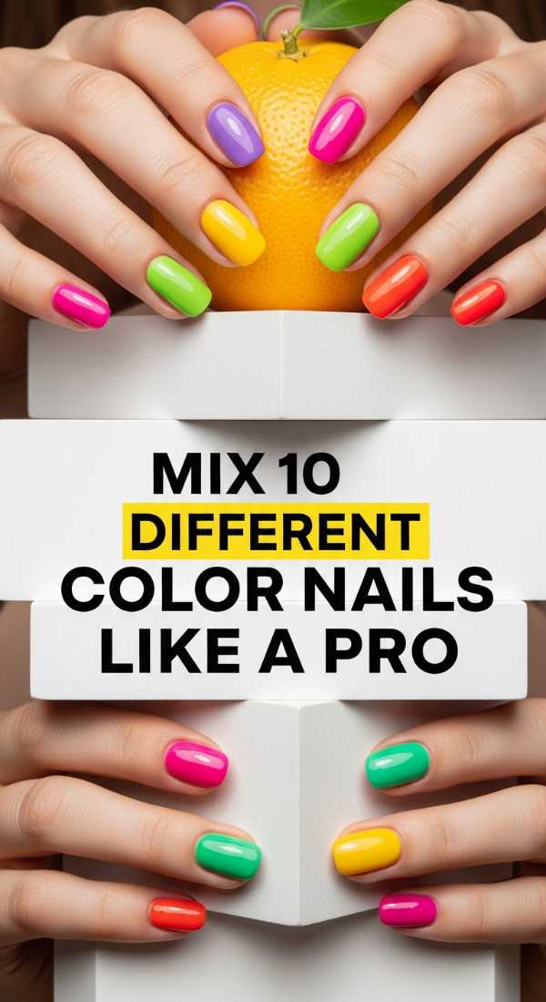 Mix 10 Different Color Nails Like A Pro 6a0f0bad93007
