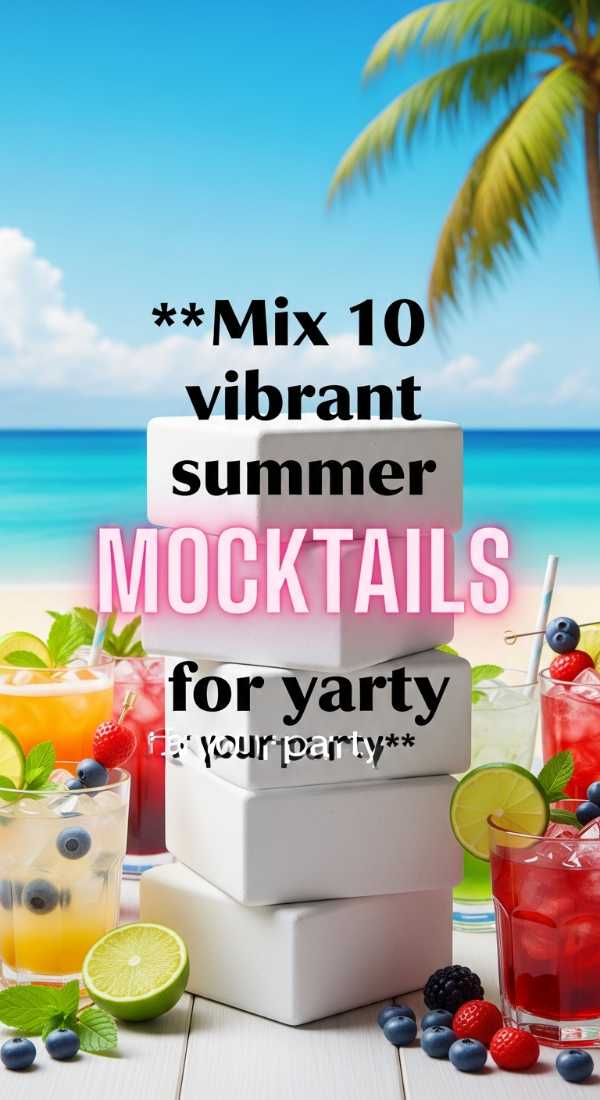 Mix 10 Vibrant Summer Mocktails For Your Party 6a06bde9d67e2