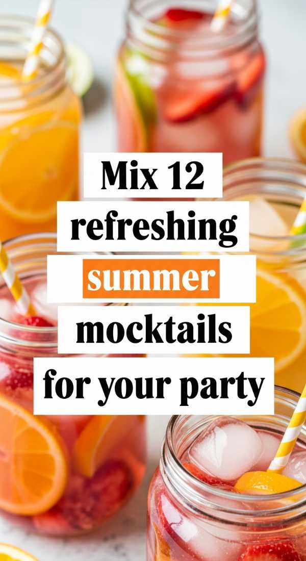 Mix 12 Refreshing Summer Mocktails For Your Party 6a07023eccdff