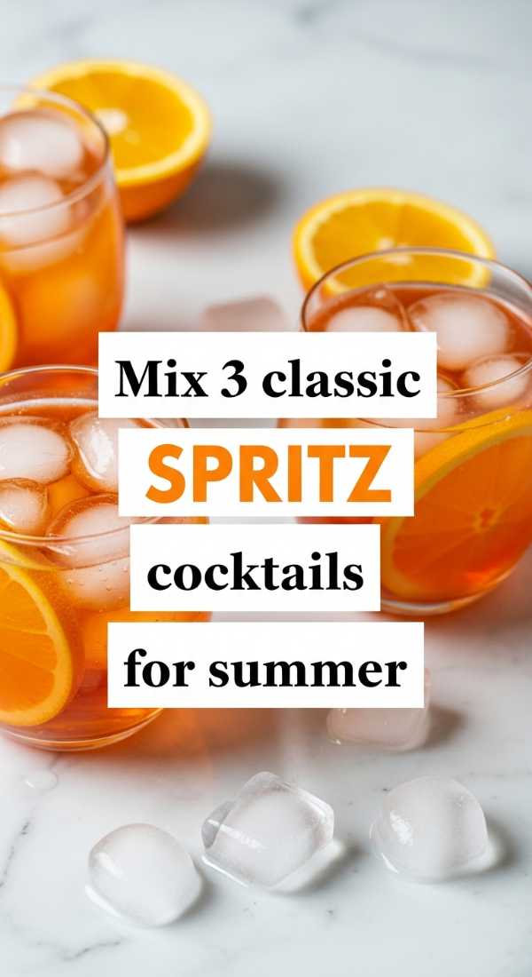 Mix 3 Classic Spritz Cocktails For Summer 69f5dcb0cf8cc