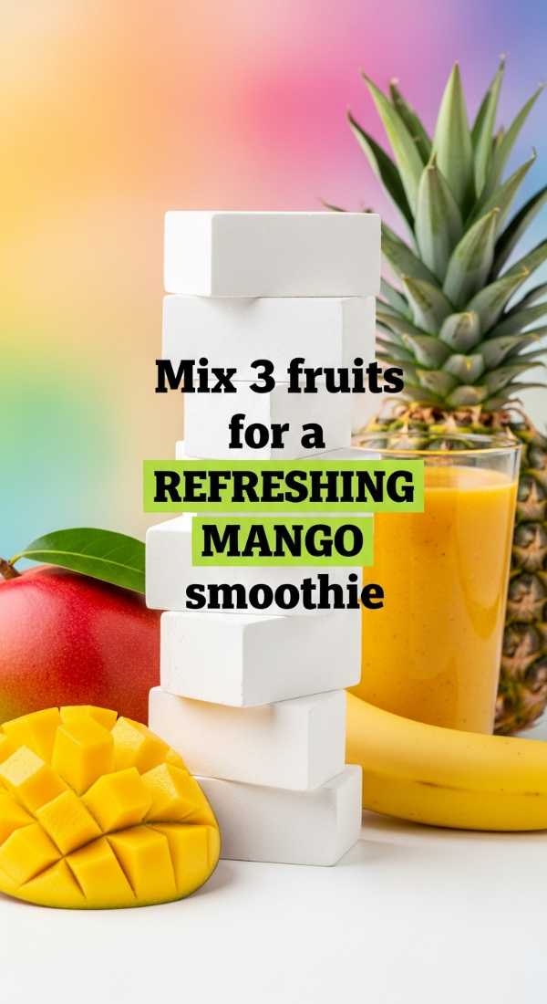 Mix 3 Fruits For A Refreshing Mango Smoothie 69f47a0ca22b0