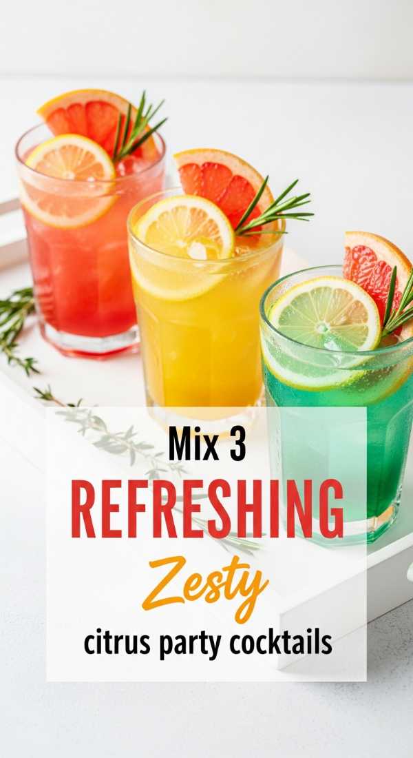 Mix 3 Refreshing Citrus Party Cocktails Fast 69fc2683cfdea