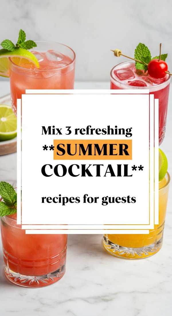 Mix 3 Refreshing Summer Cocktail Recipes For Guests 6a0706f414574