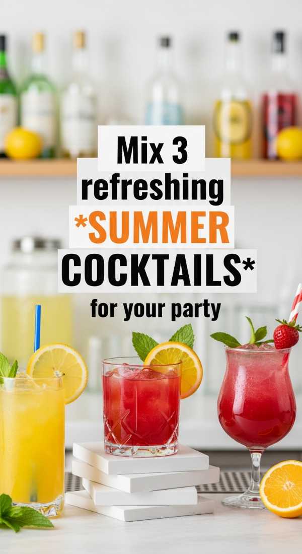 Mix 3 Refreshing Summer Cocktails For Your Party 6a06cdd5ecf9f