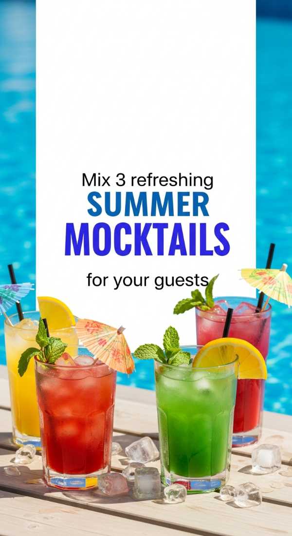 Mix 3 Refreshing Summer Mocktails For Your Guests 6a070b62e1e5d