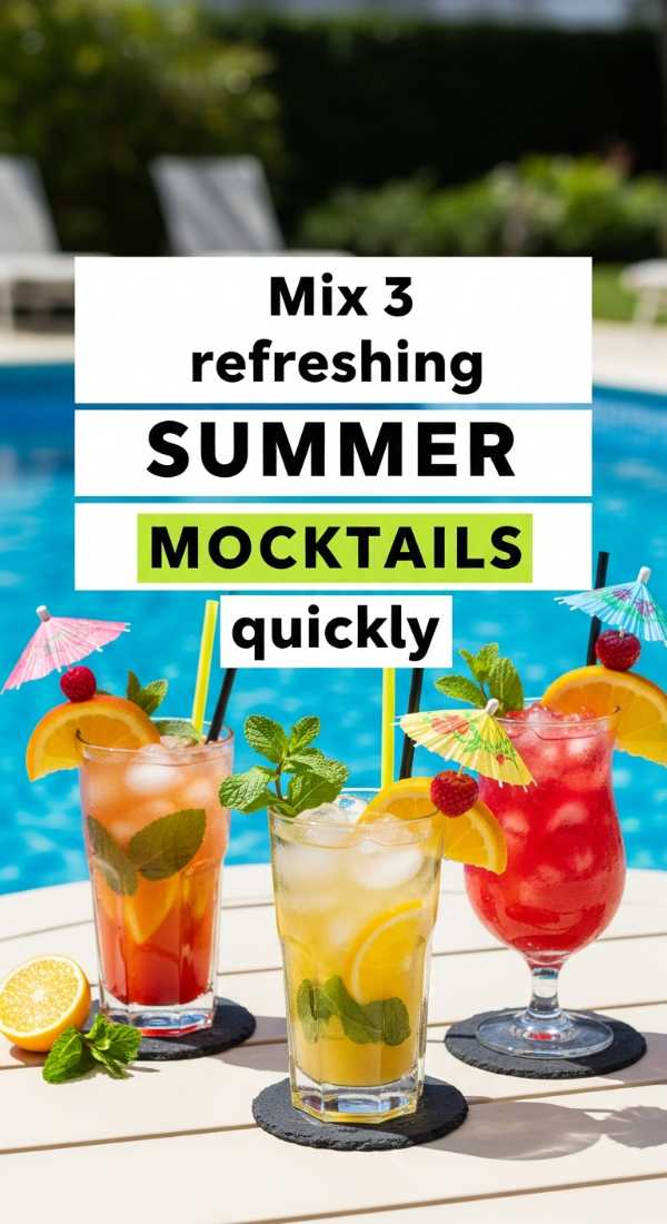 Mix 3 Refreshing Summer Mocktails Quickly 6a06c9150e280