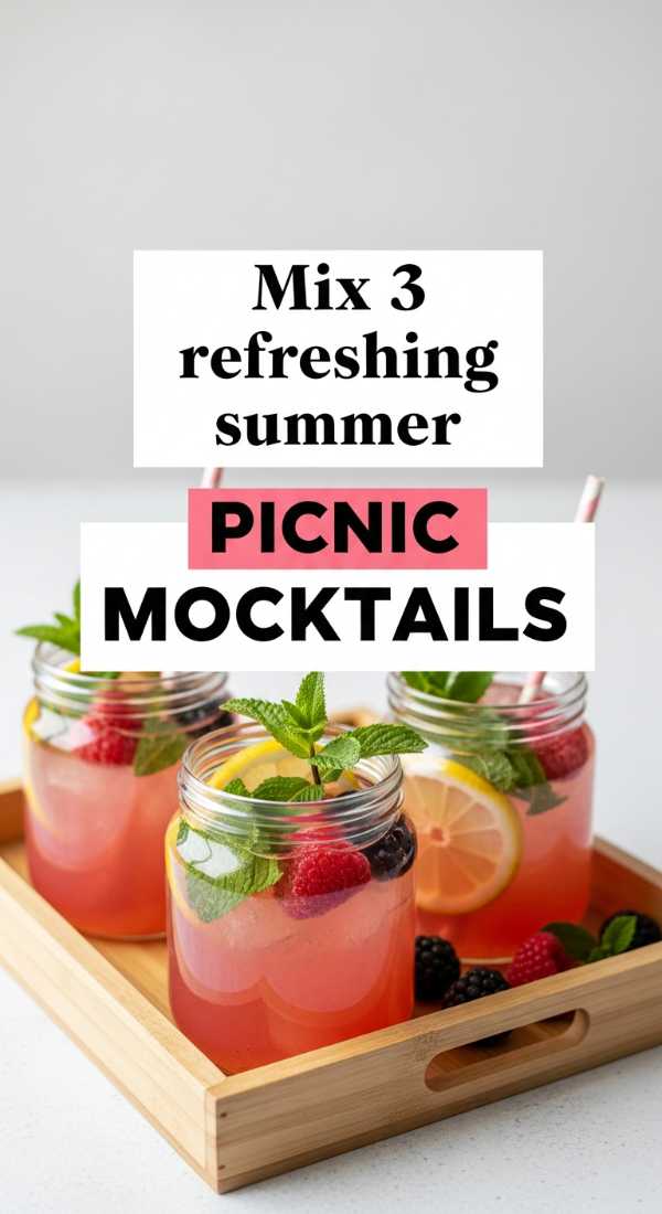 Sun, Snacks, and Style: The Essential Picnic Party Roadmap Mix 3 Refreshing Summer Picnic Mocktails 6a0def03f40ea