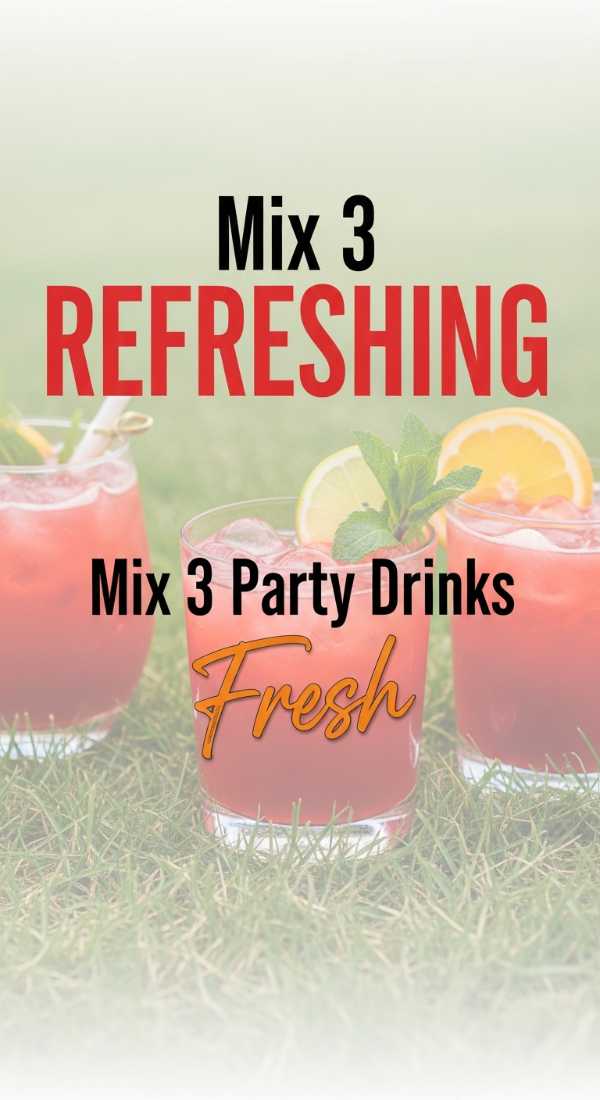 Mix 3 Refreshing Tropical Party Drinks Fast 6a189f8aa93a2