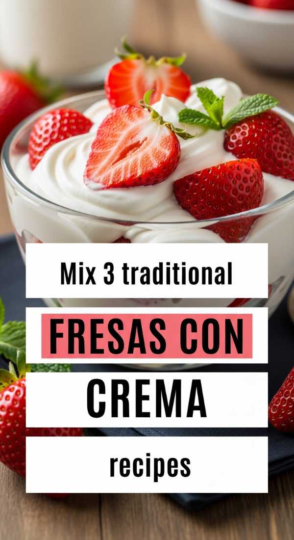 Mix 3 Traditional Fresas Con Crema Recipes 6a07024397dc6