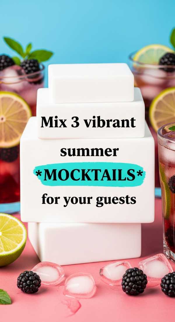 Mix 3 Vibrant Summer Mocktails For Your Guests 6a06cdbaaa3b9